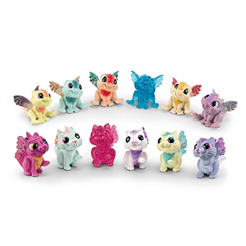 4059433640723 - SCHLEICH BAYALA 6-PIECE EASTER EGG SURPRISE TOY FOR KIDS AGES 3+ WITH ASSORTED BABY DRAGONS AND KITTENS