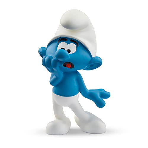4059433730172 - SCHLEICH SMURFS, COLLECTIBLE RETRO TOYS AND FIGURINES FOR ALL AGES, SCAREDY SMURF TOY FIGURE