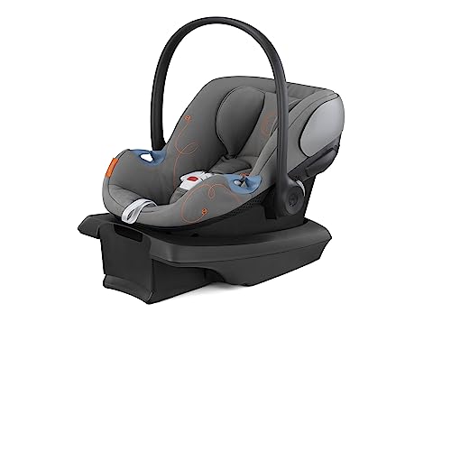 4063846397167 - CYBEX ATON G INFANT CAR SEAT WITH LINEAR SIDE-IMPACT PROTECTION, 11-POSITION ADJUSTABLE HEADREST, IN-SHELL VENTILATION, EASY-IN BUCKLE AND SECURE SAFELOCK BASE, LAVA GREY WITH SENSOR SAFE