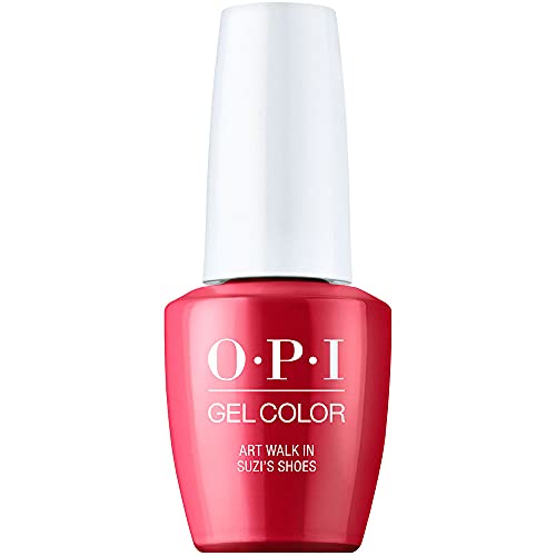 4064665004779 - OPI GELCOLOR, ART WALK IN SUZIS SHOES, RED GEL NAIL POLISH, DOWNTOWN LA COLLECTION, 0.5 FL. OZ.