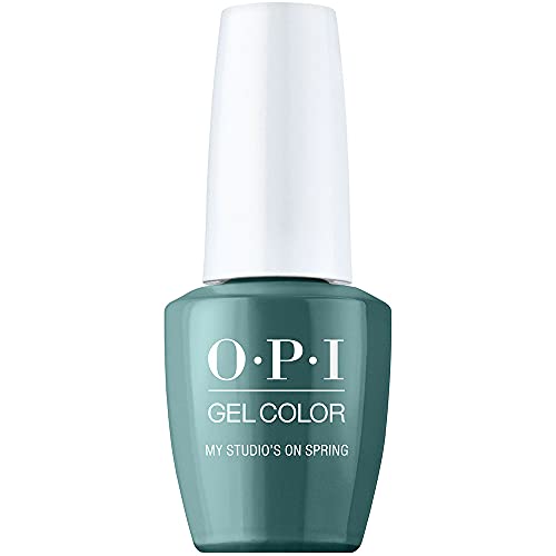 4064665004816 - OPI GELCOLOR, MY STUDIOS ON SPRING, GREEN GEL NAIL POLISH, DOWNTOWN LA COLLECTION, 0.5 FL. OZ.