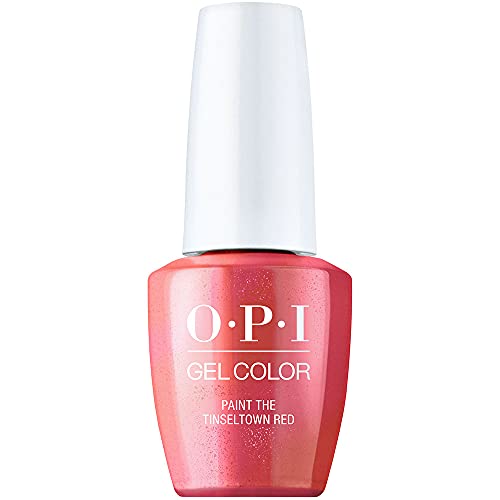4064665005622 - OPI GELCOLOR, PAINT THE TINSELTOWN RED, RED GEL NAIL POLISH, HOLIDAY21 CELEBRATION COLLECTION, 0.5 FL. OZ.