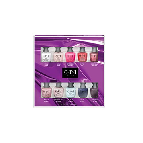 4064665012576 - OPI NAIL LACQUER ICON ADVENT CALENDAR, 25 ASSORTED MINI NAIL POLISH COLORS, TOP COAT, AND TREATMENT, HOLIDAY 21 CELEBRATION COLLECTION, 0.125 FL OZ. EACH, 0.125 FL. OZ.