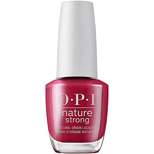 4064665019797 - OPI NATURE STRONG LACQUER, A BLOOM WITH A VIEW, RED NAIL POLISH, NATURAL ORIGIN, VEGAN, CRUELTY-FREE, 0.5 FL OZ, 0.5 FL. OZ.