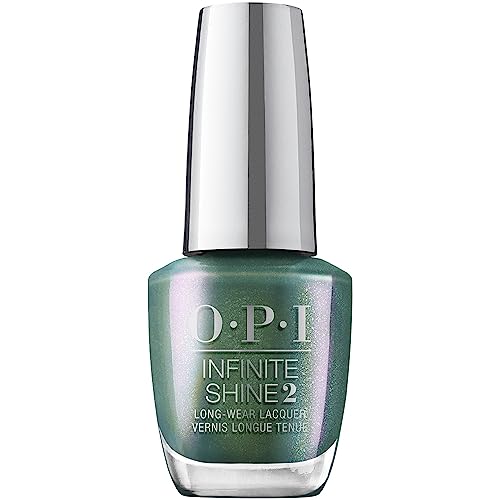 4064665113778 - OPI INFINITE SHINE, SHEER & DARK SHIMMER FINISH GREEN NAIL POLISH, UP TO 11 DAYS OF WEAR, CHIP RESISTANT & FAST DRYING, FALL 2023 COLLECTION, BIG ZODIAC ENERGY, FEELIN CAPRICORN-Y, 0.5 FL OZ