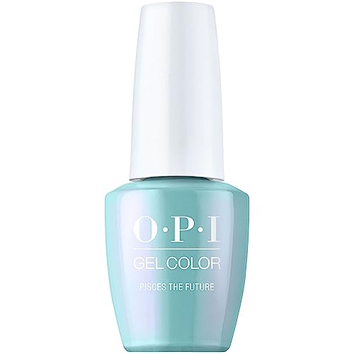 4064665113907 - OPI GELCOLOR, SHEER & SOFT PEARL FINISH BLUE GEL NAIL POLISH, UP TO 3 WEEKS OF WEAR, SMUDGE PROOF, CURES IN 30 SECONDS, FALL 2023 COLLECTION, BIG ZODIAC ENERGY, PISCES THE FUTURE, 0.5 FL OZ