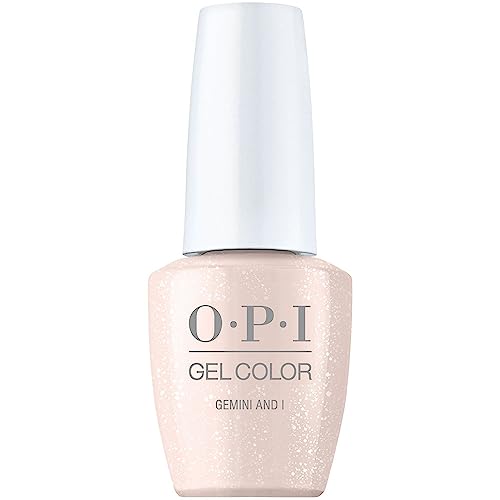 4064665113952 - OPI GELCOLOR, SHEER & SOFT SHIMMER FINISH NEUTRAL GEL NAIL POLISH, UP TO 3 WEEKS OF WEAR, SMUDGE PROOF, CURES IN 30 SECONDS, FALL 2023 COLLECTION, BIG ZODIAC ENERGY, GEMINI AND I, 0.5 FL OZ