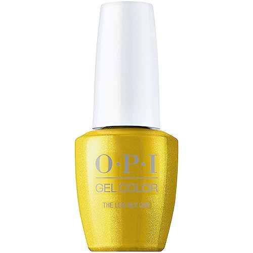 4064665113969 - OPI GELCOLOR, OPAQUE & BRIGHT PEARL FINISH GOLD GEL NAIL POLISH, UP TO 3 WEEKS OF WEAR, SMUDGE PROOF, CURES IN 30 SECONDS, FALL 2023 COLLECTION, BIG ZODIAC ENERGY, THE LEO-NLY ONE, 0.5 FL OZ