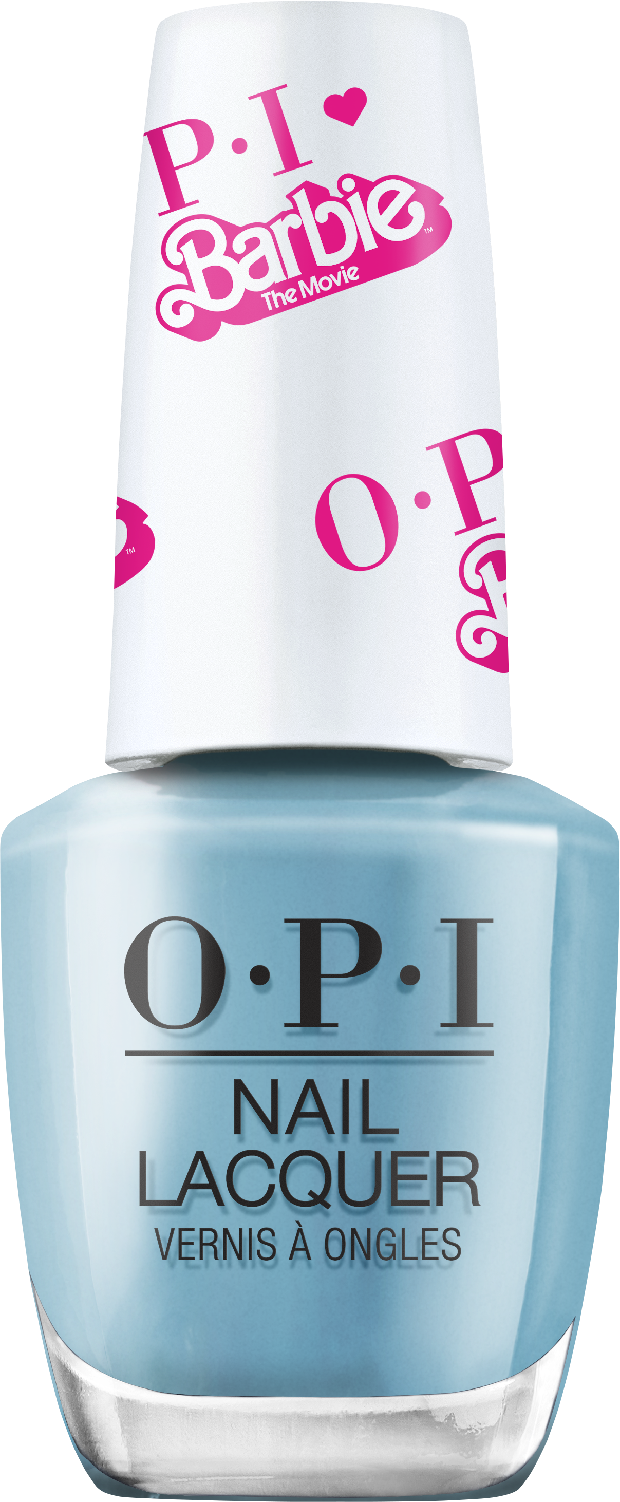 4064665125726 - OPI NAIL LACQUER, OPAQUE CRÈME FINISH BLUE NAIL POLISH, UP TO 7 DAYS OF WEAR, CHIP RESISTANT & FAST DRYING, OPIXBARBIE LIMITED EDITION COLLECTION, MY JOB IS BEACH, 0.5 FL OZ