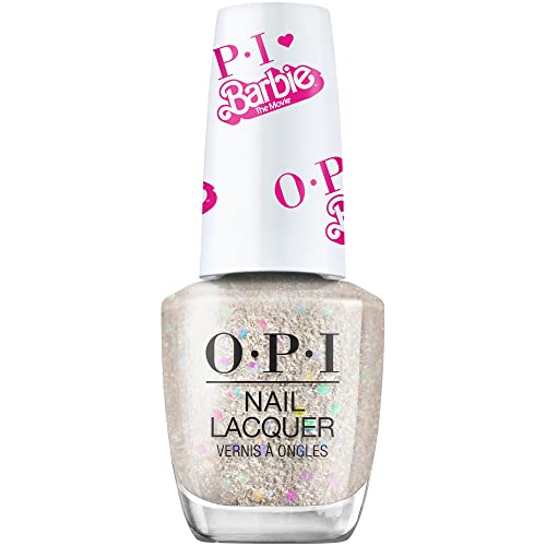 4064665206838 - OPI NAIL LACQUER, SHEER GLITTER FINISH NAIL POLISH, UP TO 7 DAYS OF WEAR, CHIP RESISTANT & FAST DRYING, OPIXBARBIE LIMITED EDITION COLLECTION, EVERY NIGHT IS GIRLS NIGHT, 0.5 FL OZ