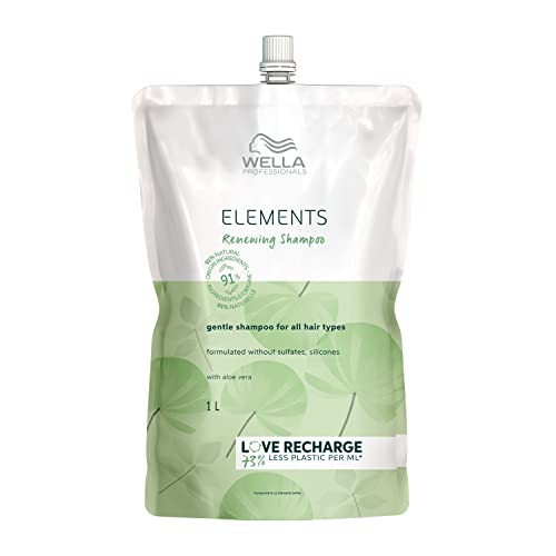 4064666052717 - WELLA PROFESSIONALS ELEMENTS RENEWING SHAMPOO, GENTLE SULFATE AND SILICONE FREE SHAMPOO, FOR ALL HAIR TYPES, 1 LITER POUCH