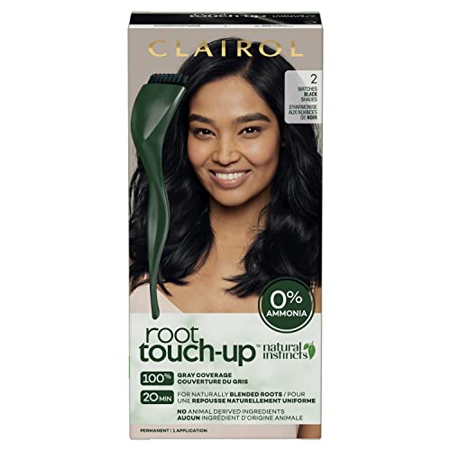 4064666302539 - CLAIROL ROOT TOUCH-UP BY NATURAL INSTINCTS PERMANENT HAIR DYE, 2 BLACK HAIR COLOR, 1 COUNT