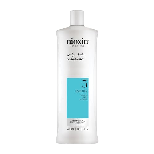 4064666338743 - NIOXIN SYSTEM 3 SCALP + HAIR CONDITIONER - HAIR THICKENING CONDITIONER FOR DAMAGED HAIR WITH LIGHT THINNING, 16.9OZ