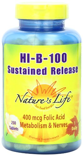 0040647001497 - NATURE’S LIFE HI-B-100 COMPLEX, SUSTAINED RELEASE, 250 TABS