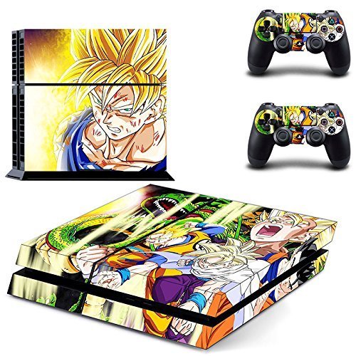 4065546215833 - CAN PS4 CONSOLE DESIGNER PROTECTIVE VINYL SKIN DECAL COVER FOR SONY PLAYSTATION 4 & REMOTE DUALSHOCK 4 WIRELESS CONTROLLER STICKERS - DRAGON BALL Z GOKU GYTM0130