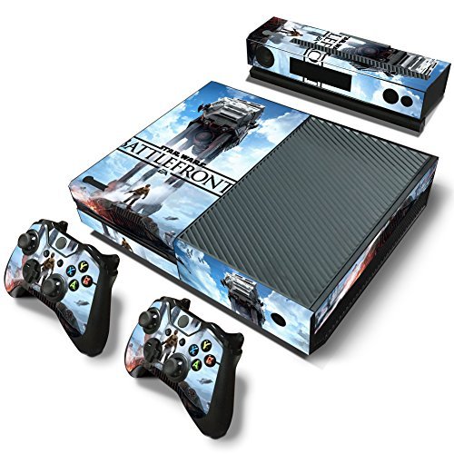 4065546216502 - CAN® DESIGNER SKIN STICKER FOR THE XBOX ONE CONSOLE WITH TWO WIRELESS CONTROLLER DECALS- STAR WARS BATTLEFRONT GAME POSTER