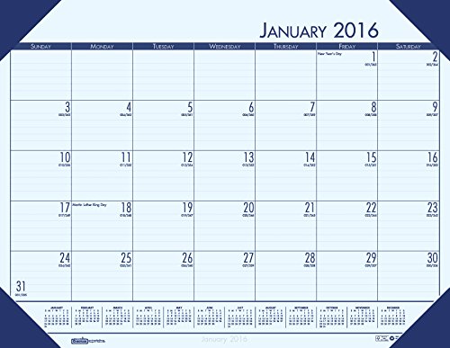 0040983124751 - HOUSE OF DOOLITTLE 2016 MONTHLY DESK PAD CALENDAR, ECOTONES, 18.5 X 13 INCHES (HOD124640-16)