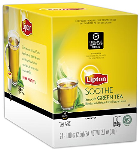0041000328657 - LIPTON K-CUPS, SOOTHE GREEN TEA 24 CT