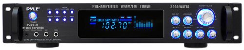 0041114494033 - PYLE P2001AT 2000W HYBRID PRE AMPLIFIER WITH AM/FM TUNER