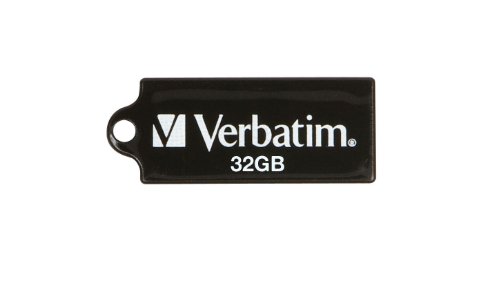 0041114883615 - VERBATIM 32 GB MICRO USB FLASH DRIVE, BLACK 44051