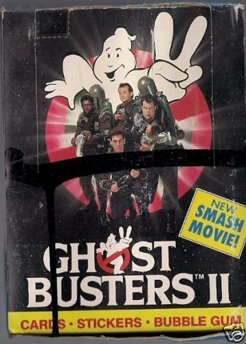 0041116104169 - VINTAGE GHOSTBUSTERS 2 BOX OF 36 PACKS OF TRADING CARDS
