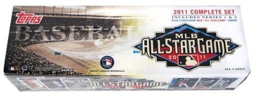 0041116119705 - 2011 TOPPS MLB BASEBALL COMPLETE 665 CARDS FACTORY SEALED EXCLUSIVE ALL STAR FACTORY SET WITH 5 SPECIAL ALL STAR BONUS CARDS !