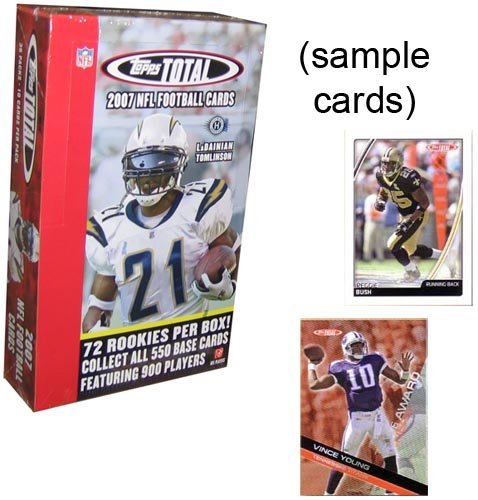 0041116179624 - TOPPS 2007 TOTAL NFL TRADING CARDS BOX OF 36 PACKS