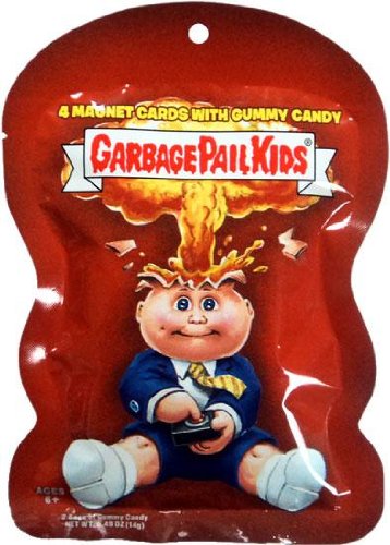 0041116507717 - GARBAGE PAIL KIDS MAGNET CARDS PACK WITH GUMMY CANDY