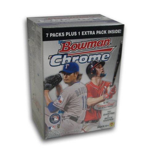 0041116828027 - MLB 2012 BOWMAN CHROME BLASTERS, PACK OF 8