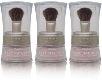 0041163437296 - L'OREAL BARE NATURALE GENTLE MINERAL EYE SHADOW #120 BARE ROSE (QTY, OF 3 JARS AS SHOWN IN IMAGE)DISCONTINUED