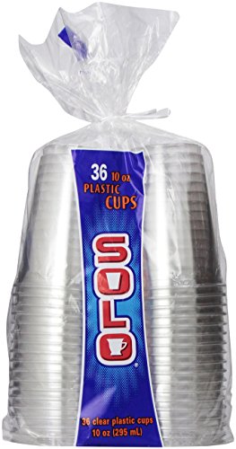 0041165006322 - SOLO CLEAR 10 OUNCE PLASTIC CUPS, 36 COUNT