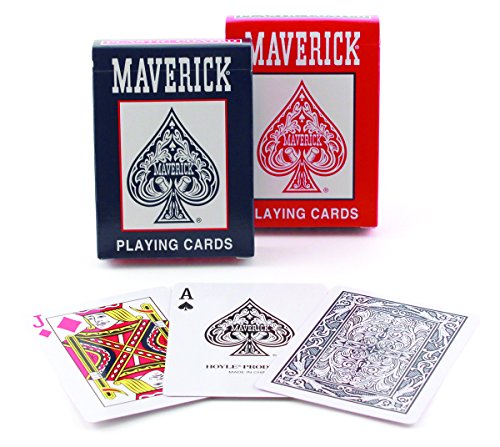 0041187012059 - MAVERICK STANDARD INDEX PLAYING CARDS, 1 CT (COLORS MAY VARY)