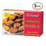 0041224243125 - ROLAND MARINATED MUSSELS 4 3 EASY OPEN CANS