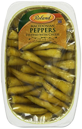 0041224312104 - ROLAND PEPPERS, MACEDONIAN STUFFED WITH CHEESE, 67-OUNCE TRAY