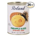 0041224643406 - ROLAND SLICED PINEAPPLE IN NATURAL JUICE CAN