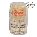 0041224740266 - R. BAMBOO TOOTHPICKS PLASTIC CANISTER 300 TOOTH PICKS