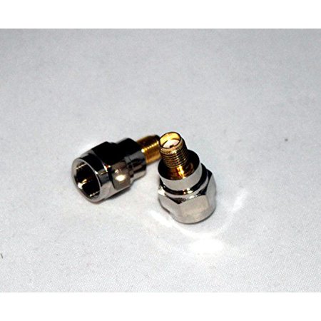 0412574949782 - F MALE PLUG TO SMA FEMALE RF STRAIGHT CONNECTOR ADAPTER; US STOCK; FAST SHIPPING