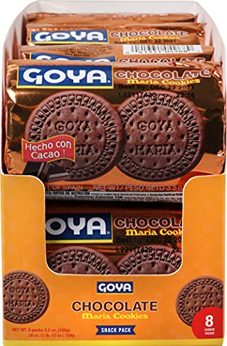 0041331061162 - GOYA CHOCOLATE MARIA COOKIES SNACK PACK, 3.5 OUNCE (PACK OF 8)