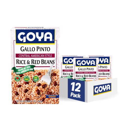 0041331125949 - GOYA FOODS CENTRAL AMERICAN RICE & RED BEANS, 7 OUNCE (PACK OF 12)