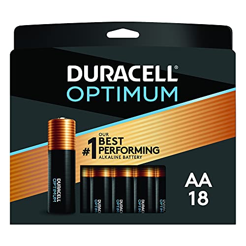 0041333037448 - DURACELL OPTIMUM AA BATTERIES | 18 COUNT | LONG LASTING DOUBLE A BATTERY | ALKALINE AA BATTERY