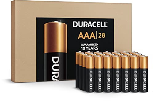 0041333042787 - DURACELL - COPPERTOP AAA ALKALINE BATTERIES - LONG LASTING, ALL-PURPOSE TRIPLE BATTERY FOR HOUSEHOLD AND BUSINESS - 28 COUNT