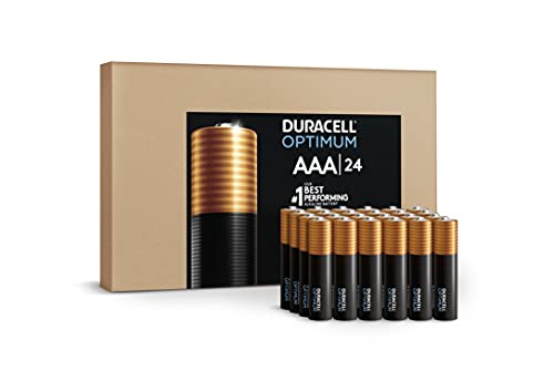 0041333042800 - DURACELL OPTIMUM AAA BATTERIES | 24 COUNT PACK | LASTING POWER TRIPLE A BATTERY | ALKALINE AAA BATTERY IDEAL FOR HOUSEHOLD AND OFFICE DEVICES