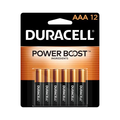 0041333043449 - DURACELL - COPPERTOP AAA ALKALINE BATTERIES - LONG LASTING, ALL-PURPOSE TRIPLE A BATTERY FOR HOUSEHOLD AND BUSINESS - 12 COUNT