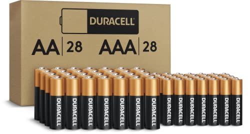 0041333044118 - DURACELL - COPPERTOP AA + AAA ALKALINE BATTERIES COMBO PACK, 28 COUNT EACH - LONG LASTING, ALL-PURPOSE DOUBLE A & TRIPLE A BATTERY - 56 COUNT TOTAL