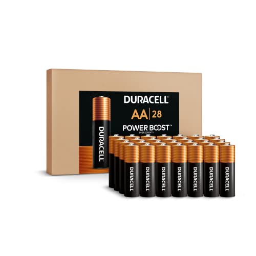 0041333045719 - DURACELL COPPERTOP AA BATTERIES 28 COUNT PACK DOUBLE A BATTERY WITH POWER BOOST, LONG-LASTING POWER FOR HOUSEHOLD DEVICES (ECOMMERCE PACKAGING)