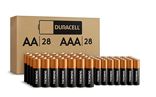 0041333045757 - DURACELL COPPERTOP AA + AAA BATTERIES, 56 COUNT PACK DOUBLE A AND TRIPLE A ALKALINE BATTERY WITH POWER BOOST, LONG-LASTING POWER (ECOMMERCE PACKAGING)