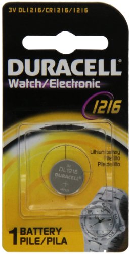 0041333108100 - DURACELL CR-1216 LITHIUM WATCH / ELECTRONIC COIN-CELL BATTERY, 3 VOLT