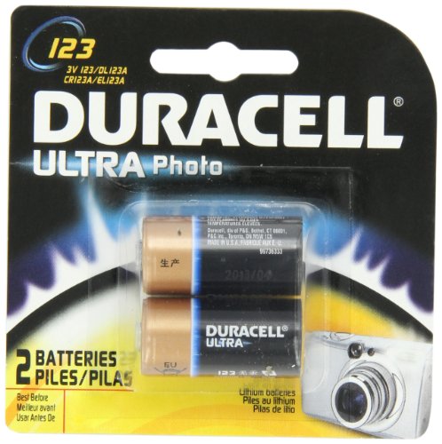 0041333212128 - DURACELL ULTRA PHOTO 123 3V BATTERIES 2 COUNT