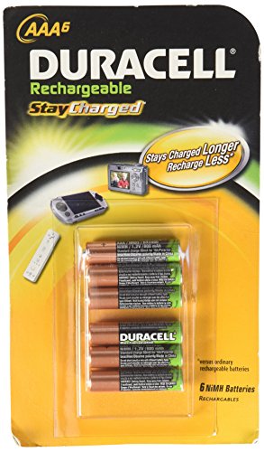 0041333249353 - DURACELL AAA RECHARGEABLE BATTERIES (PACK OF 6)