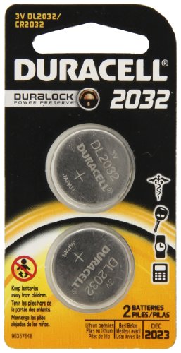 0041333663883 - DURACELL 2032 COIN BUTTON BATTERIES, 2 COUNT